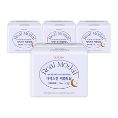 디어스킨 리얼모달 오버나이트 12P 4팩, 4개, 12매