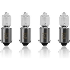 에폰시아 4PCS H6W 전구 12V 6W BAX9s BAY9s 리어 턴 시그널 라이트 주행등 세 번째 브레이크 포그 주차등 모터사이클 자동차 트럭용 초밝은 미니 할로겐 전구