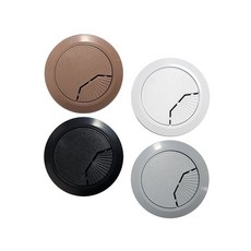 PVC 전선캡 50mm책상 테이블 홀캡 전선커버, 화이트, 1개