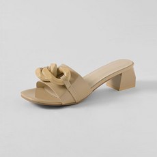 착한구두 여성용 슈벤 체인장식 뮬 슬리퍼 SPEMS2e127