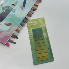 200 매 투명 스티커 메모 자체 접착 주석 책 북마크 탭 게시 패드 색인 문구, 07 200sheets