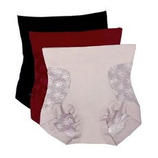 魔點子Mordenco 蠶絲輕塑緹花修飾褲 高腰提臀收腹內褲