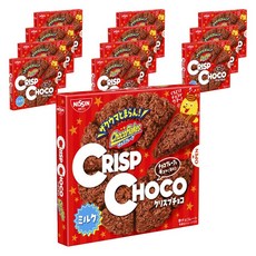 NISSIN 日清 牛奶巧克力麥片脆餅 8片入, 12個