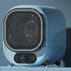 220V 300W 0.8L 미니 드럼 의류 건조기 가정용 급속 블루라이트 항균, 04 US-Blue