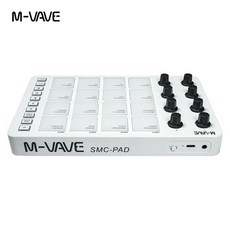 M-VAVE SMC-PAD USB-C 휴대용 무선 MIDI 컨트롤러 충전식 16 RGB 패드 초보자에게 적합한 할당 가능한 노브
