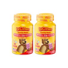릴크리터스 꾸미베어스 칼슘+비타민D3 60구미 2개, 60정