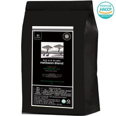 헬리빈 로스팅 원두 산미없는 고소한 블렌드 커피원두, 1개, 500g, 홀빈(분쇄안함)