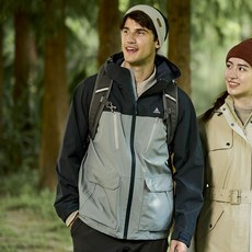 男士戶外防風保暖羽絨外套，輕盈透氣多口袋設計，時尚有型