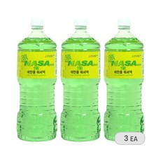 나사 에탄올 워셔액 1800ml 사계절 와셔액 3개입, 1.8L