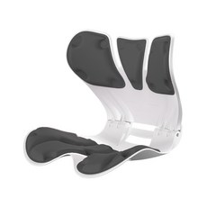 접이식용 커블체어 와이더 자세보정의자 오래 앉아 있을 때 사용하면 허리 척추 통증을 완화할 수 있습니다, 블랙