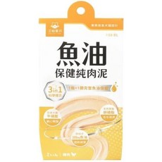 汪喵星球 犬貓用 紓壓胺基酸 保健純肉泥 (免疫/情緒/排毛/魚油/關節) 體驗包 貓肉泥 狗肉泥, 1個, 魚油保健純肉泥-6gx2包