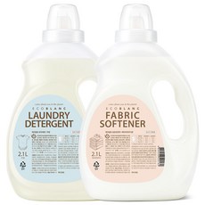 에코블랑 유아 세제 2.1L + 섬유유연제 2.1L 세트 베이비파우더향, 1세트