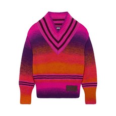 GCDS V넥 데그라데 스웨터