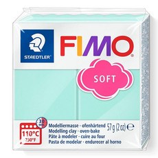Staedtler FIMO Effects 폴리머 클레이 - -주얼리 조각용 오븐 베이킹 클레이 마노 블루 젬 8020-386, 57 g (Pack of 1), 민트