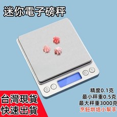 迷你電子磅秤 精度0.1克 烹飪烘培小幫手, 1個