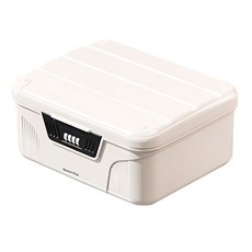 Market Plan CORE多功能密碼收納盒, 1個, 白色, 小號(26 x 22.5 x 12 cm)