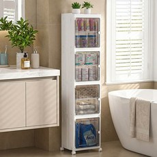 多層折疊收納櫃, 白色, 1件