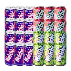 웰치스 355ml 딸기6개+청포도6개+포도12개, 1박스