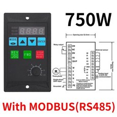 0.75KW Frequency Converter RS485 Add Motor Driver 750W MCU 220V Single Phase Input Three-Phase Outpu, 1개