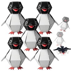 Manoai 바운싱 버디 펭귄 공예 키트 3D 귀여운 DIY 종이접기 점프 종이 세트 공예용 스프링 바운스 포함 재미있고 창의적인 수제 종이접기 지능형 인터랙티브 114, Manoai 바운싱 버디 펭귄 공예 키트, 3D 귀여운