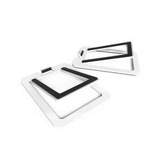 Kanto S2 書架式喇叭腳架 3吋通用仰角避震桌面監聽喇叭架, 白色