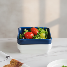 로즈 스퀘어 쿠프 사각 대접시 메인 요리 플레이팅 양식기 그릇, 로제 사각쿠프, (블랙 1p)