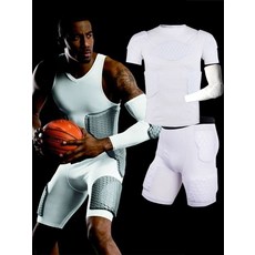 찔림 방지 방탄조끼 방어 경찰 방탄판 육군 장비, 화이트 팔 보호대 2, L(47.5-55kg), 1개