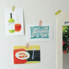 아트 엽서 컬렉션 5탄 일러스트 편지지 디자인엽서 카드세트 포스트카드 예술엽서, 21 간식 딸기