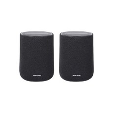 harman/kardon 無線藍牙迷你音響，簡約時尚設計，卓越音質，無線連接，小巧便攜, 黑色, Enchant Speaker x2