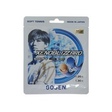 고센 GOSEN 남성 여성 용 소프트 테니스 스트링 제노 블리자드 SSXB11XB, 1개