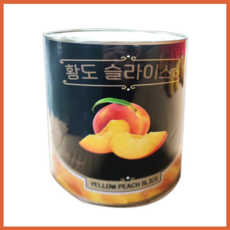 씨엘푸드 황도 슬라이스 대용량 업소용 통조림 캔, 3개, 3kg