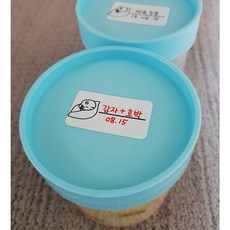 이유식 라벨스티커 65p (재료와 날짜 기입), 베이비(투명), 6세트