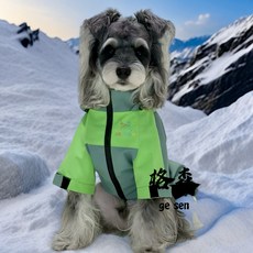 【格森】新款狗狗衝鋒衣拼接外套 - 時尚潮牌泰迪博美雪納瑞柯基適用, 咖色小鳥,S, 1個