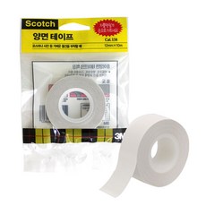 3M 138 종이 양면 테이프 24mm x 10m, 3개
