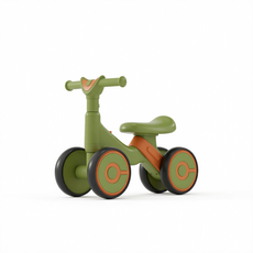 mierteqi 幼兒四輪平衡滑步車, 綠色甜甜圈無音樂燈光, 1套, 35cm
