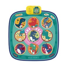 피아노 음악 게임 매트 발 패드 댄스 교육용, 공룡 음악 매트 90x90cm