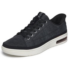 Skechers 남성용 Mark Nason Sup-Air Mn X Skx 캔버스 슬립온 블랙 364252