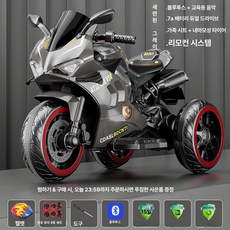 웰라운디드 삼륜스쿠터 삼륜전기스쿠터, 전기 구동, 1개, 그레이 리모컨