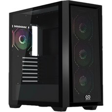 松聖 ARGB ATX 機殼, 1個, 黑色, APEX AC05:黑色