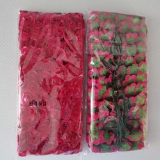 미니종이장미 페이퍼꽃 페이퍼플라워 행사 웨딩 DIY, 플럼레드 144개