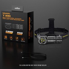 헤드 캡온 등산 머리 캡라이트 작업등 LED 후레쉬, 1개, 헤드램프 본체 미포함