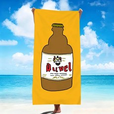 쿨 비어 타월 비치 빠른 건조 수영장 여행 체육관 목욕 스파 캠프 스포츠 선물용, 1개, 5. 9