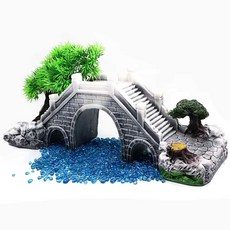 아치형 다리 돌다리 수족관 조경 장식품, 1개