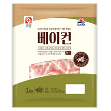 사조오양 뭉치 베이컨 파지 1kg 2개