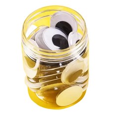 25mm 스티커 완구 인형 눈알통 1 g 10/만들기/DIY/눈/공예/키트/눈알/재료/꾸미기/종이/입체/교실/환경, 1개