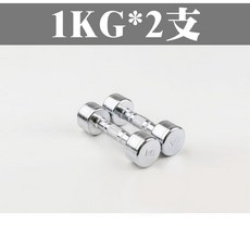 Fitek健身網 電鍍啞鈴/圓頭啞鈴 1kg/2kg/3kg/4kg/5kg/6kg/7kg/8kg/9kg/10kg, 1KG*2支, 1個