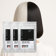 이영차 천연헤나 100g 새치 흰머리 순한 PPD없는 염색약 가루, 흑색, 3개