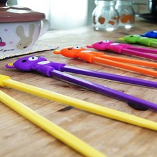 젓가락질을 도와주는 곰돌이 아동 젓가락 아동젓가락 수저 어린이젓가락, 상품선택_레드, 1개