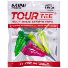 高爾夫球座 色彩鮮豔 符合USGA規則, TOUR TEE MINI NEONS, 6個