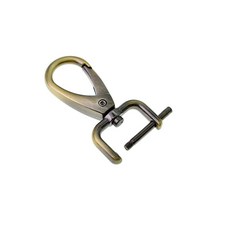 Bobeey 4피스 51x27mm 회전 스냅 후크 지갑 클래스프 나사 바 포함 3.8cm(1 1/2인치) 너비 웨빙 및 가죽 스트랩 랍스터 걸쇠 주얼리 걸쇠 BBC31